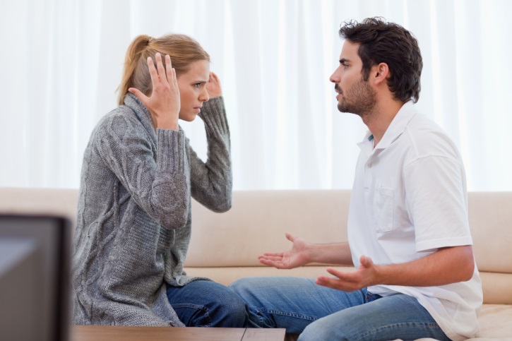 Young couple arguing