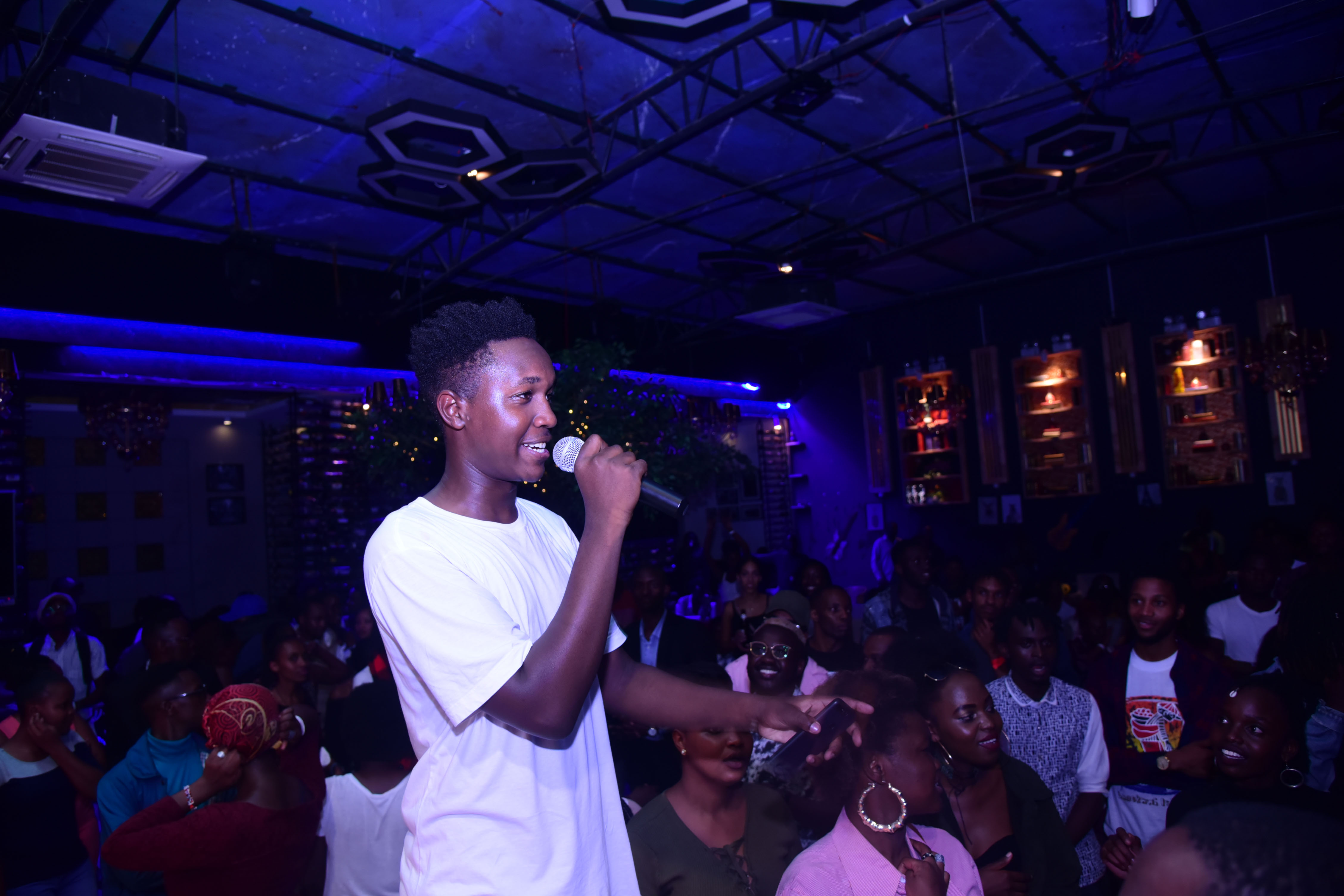 Mutoriah and crowd at Dive In album launch in Sands club